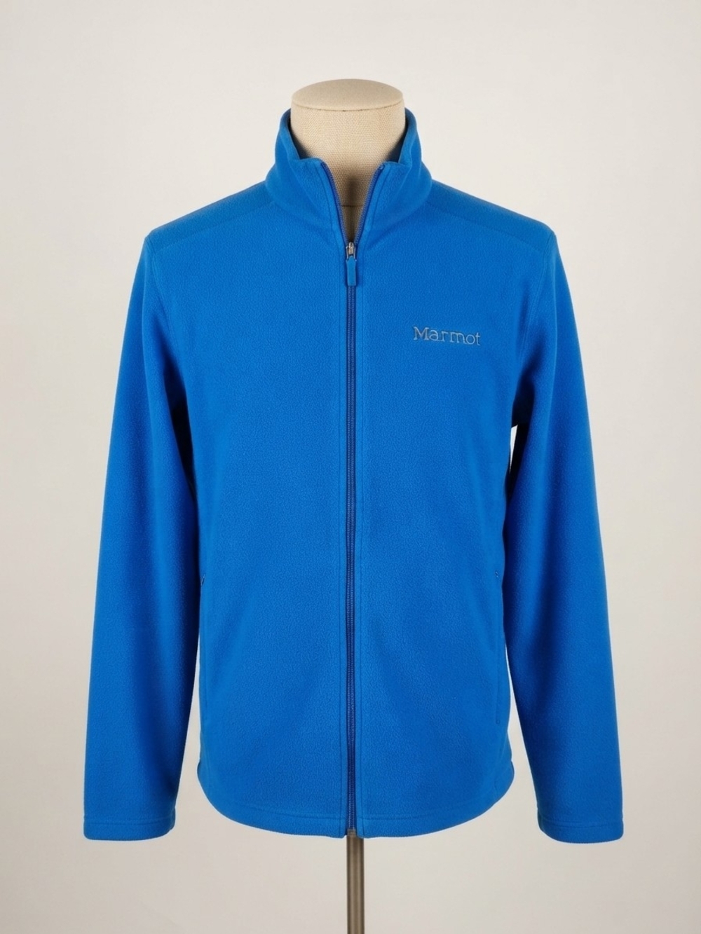 Marmot Blue Full Zip Fleece Jacket Men's Size Large Outdoor Athletic